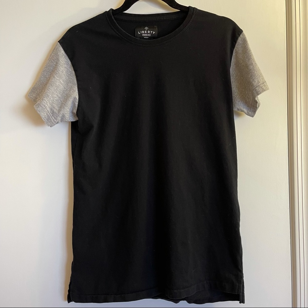 Mens Liberty Trading Co Black / Gray T Shirt